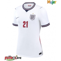 Camiseta Inglaterra Eberechi Eze #21 Primera Equipación para mujer Mundial 2026 manga corta